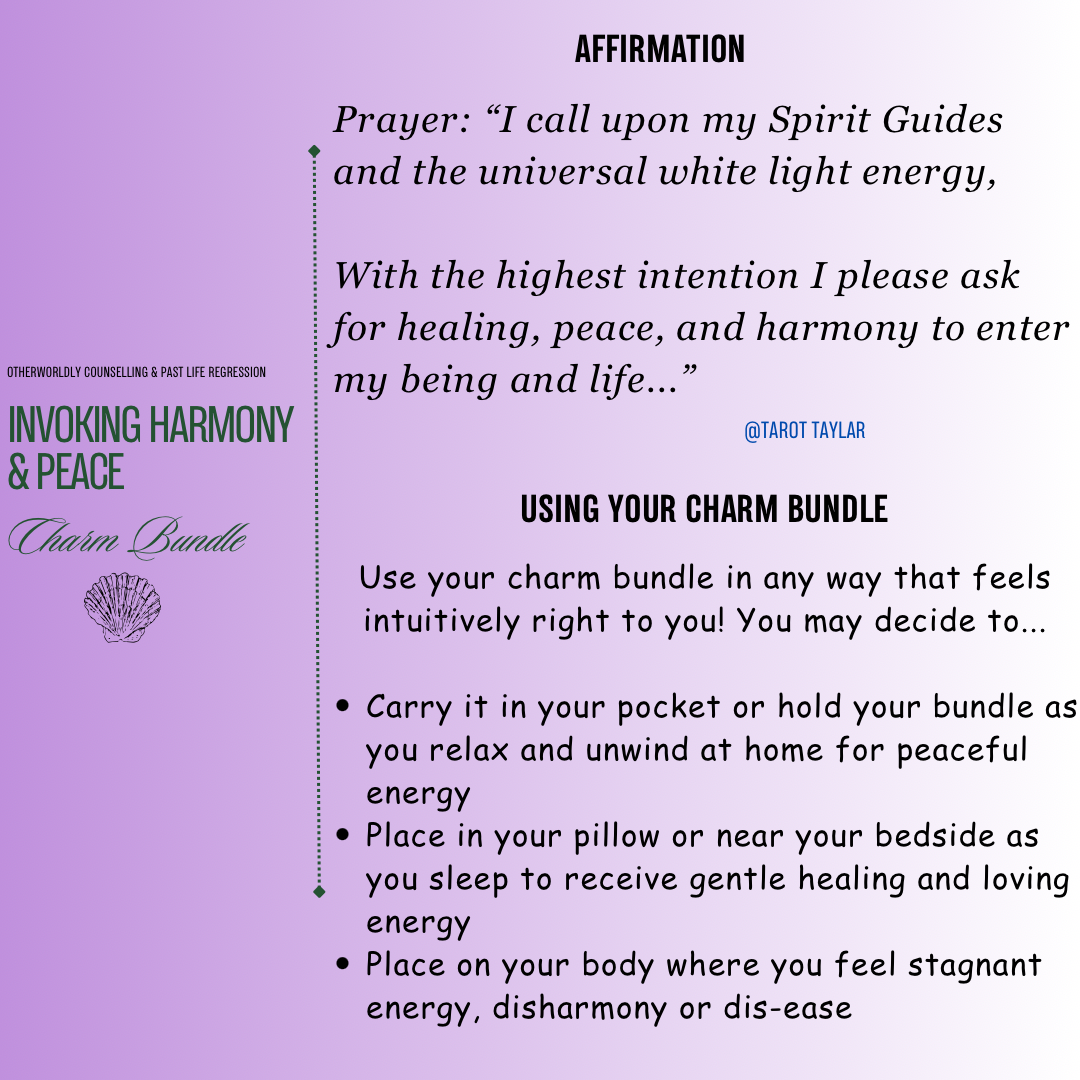 Invoking Harmony & Happiness ~ Charm Bundle