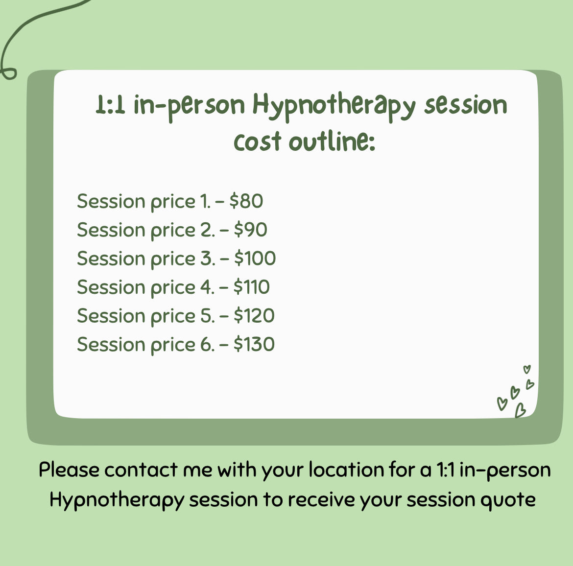 Guided Hypnosis In-person Session